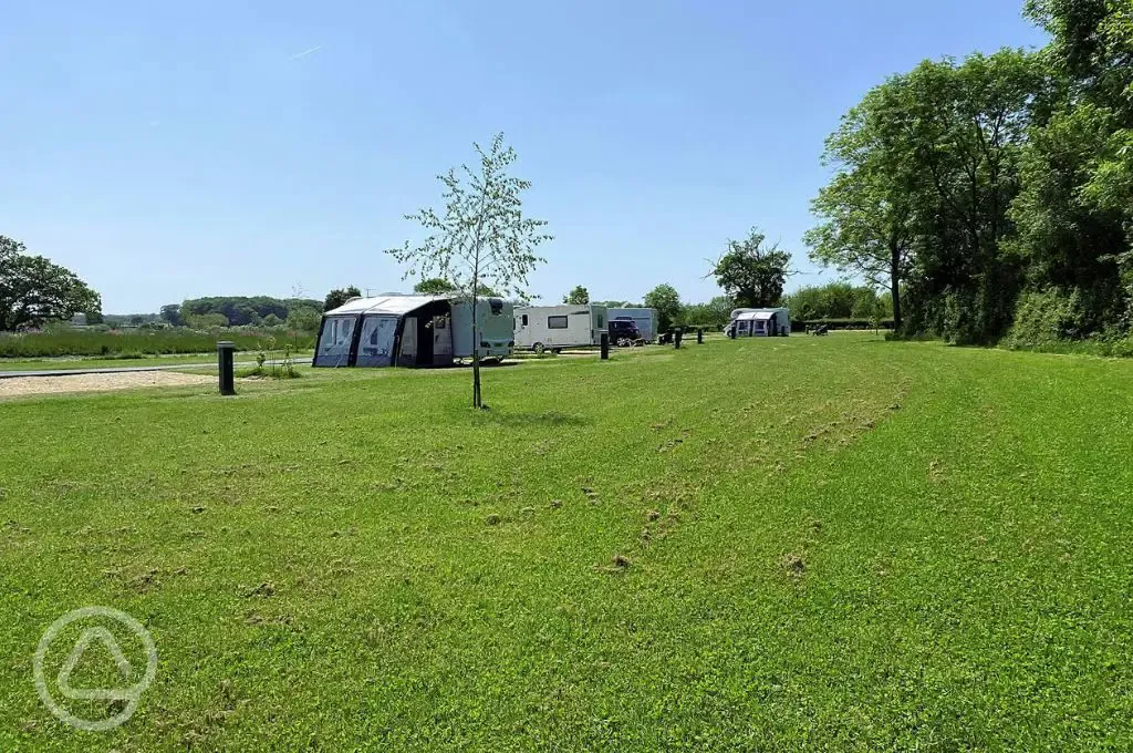 Fully serviced hardstanding touring pitches