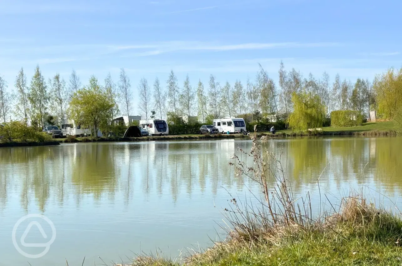 Waterside fully serviced hardstanding touring pitches