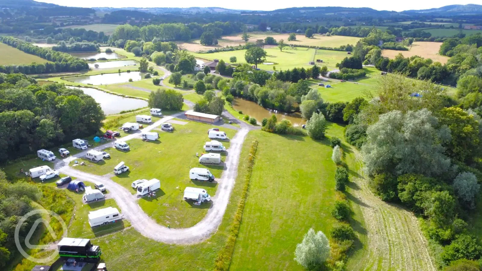 Aerial of the campsite