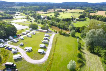 Aerial of the campsite