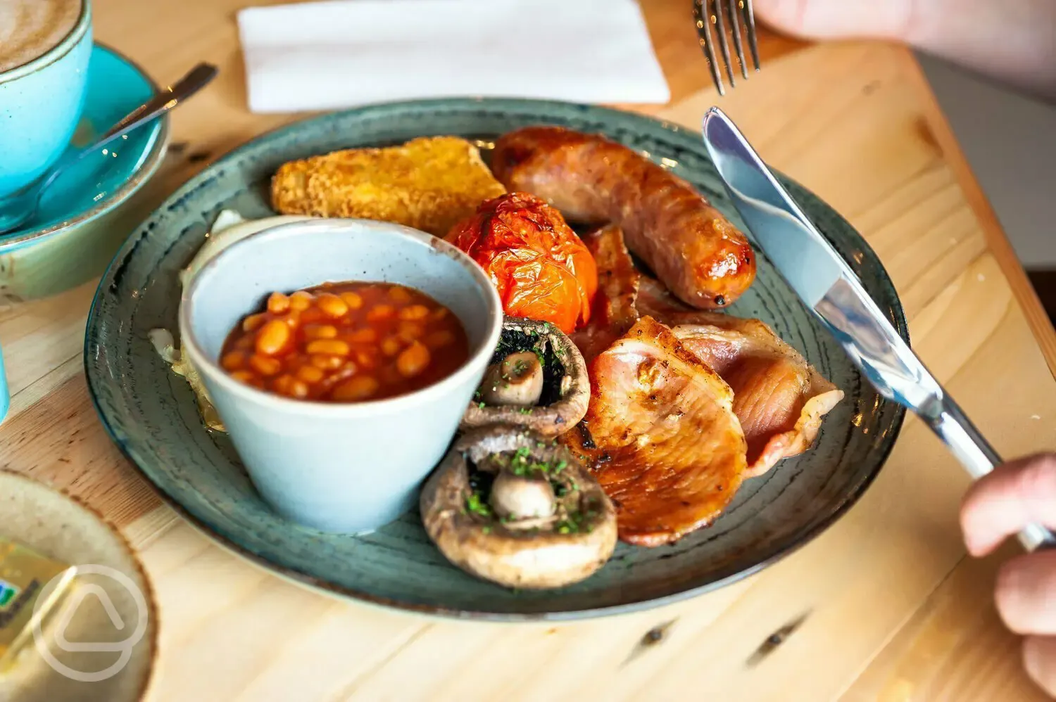 Breakfast from the Mayfly Cafe