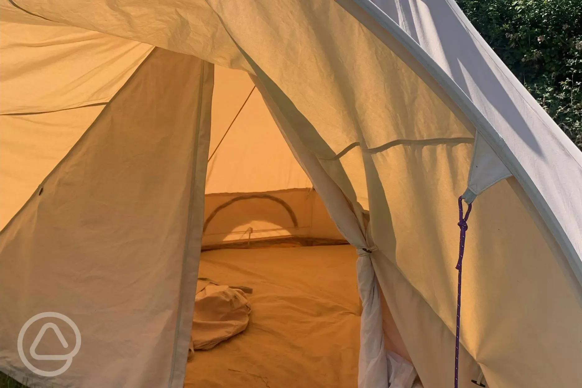 Bell tent interior