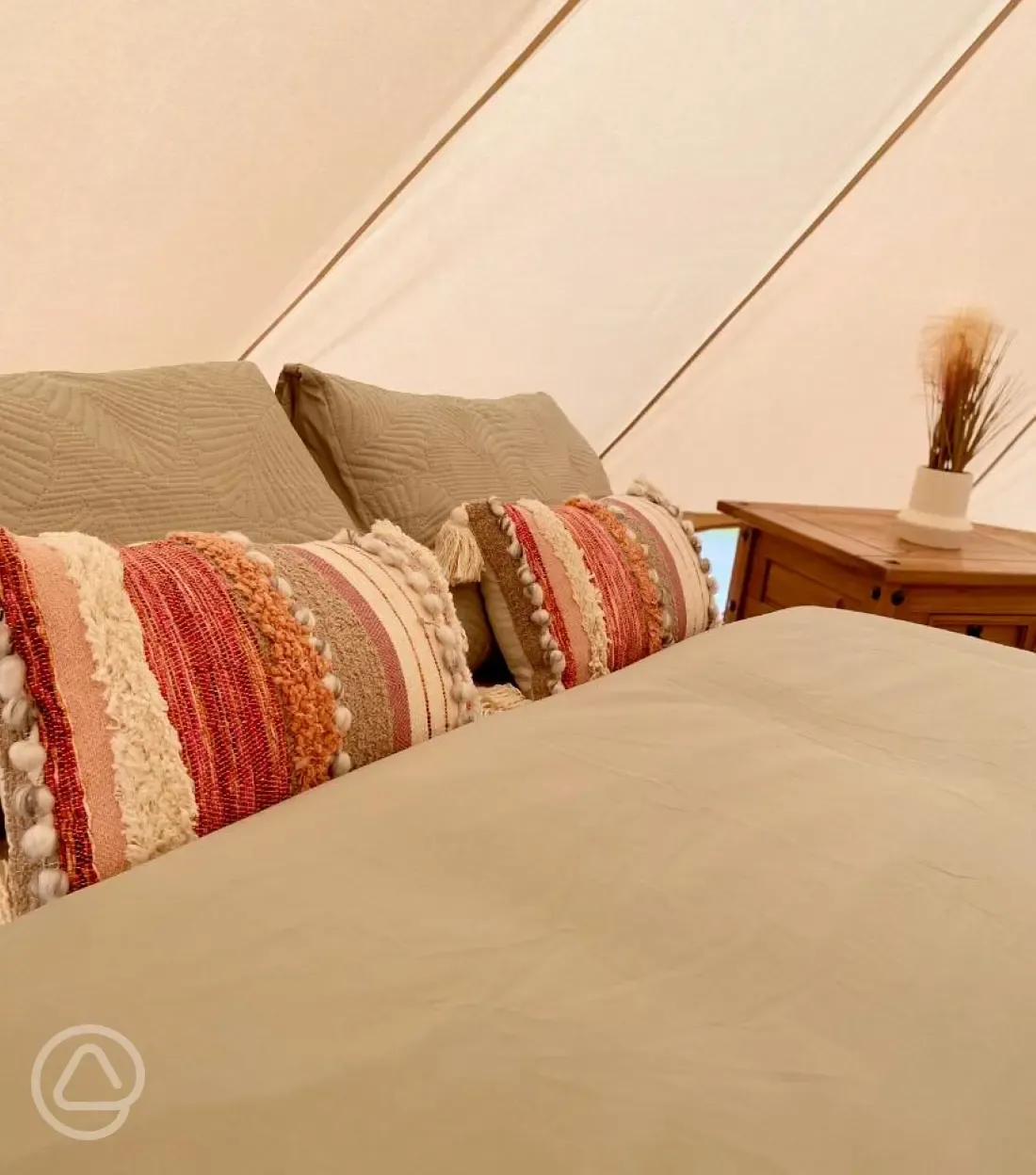 Bell tent interior