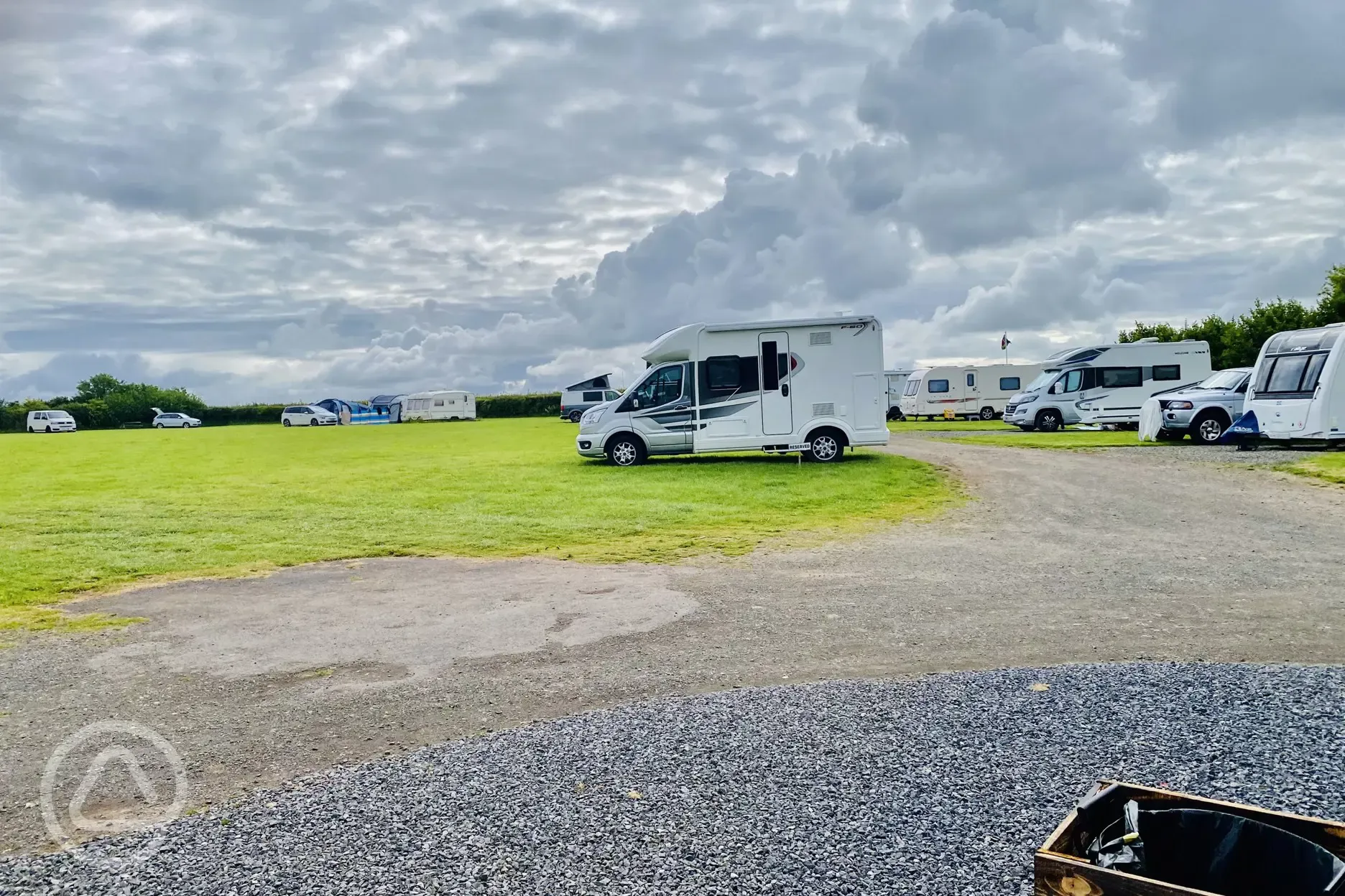 Electric hardstanding touring pitches