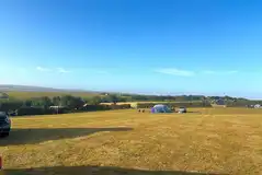 Non electric grass pitches at Padstow Campsite