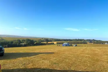 Non electric grass pitches at Padstow Campsite