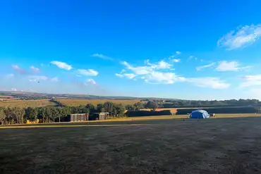 Non electric grass pitches at Padstow Campsite