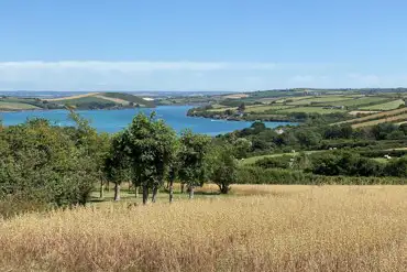 Views of the River Camel from the sit - Non- electric grass pitch
