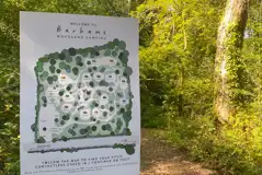 Camp entrance and map