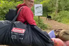 Camp entrance - Wheel barrows provided