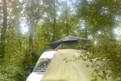 Non electric forest floor campervan pitch