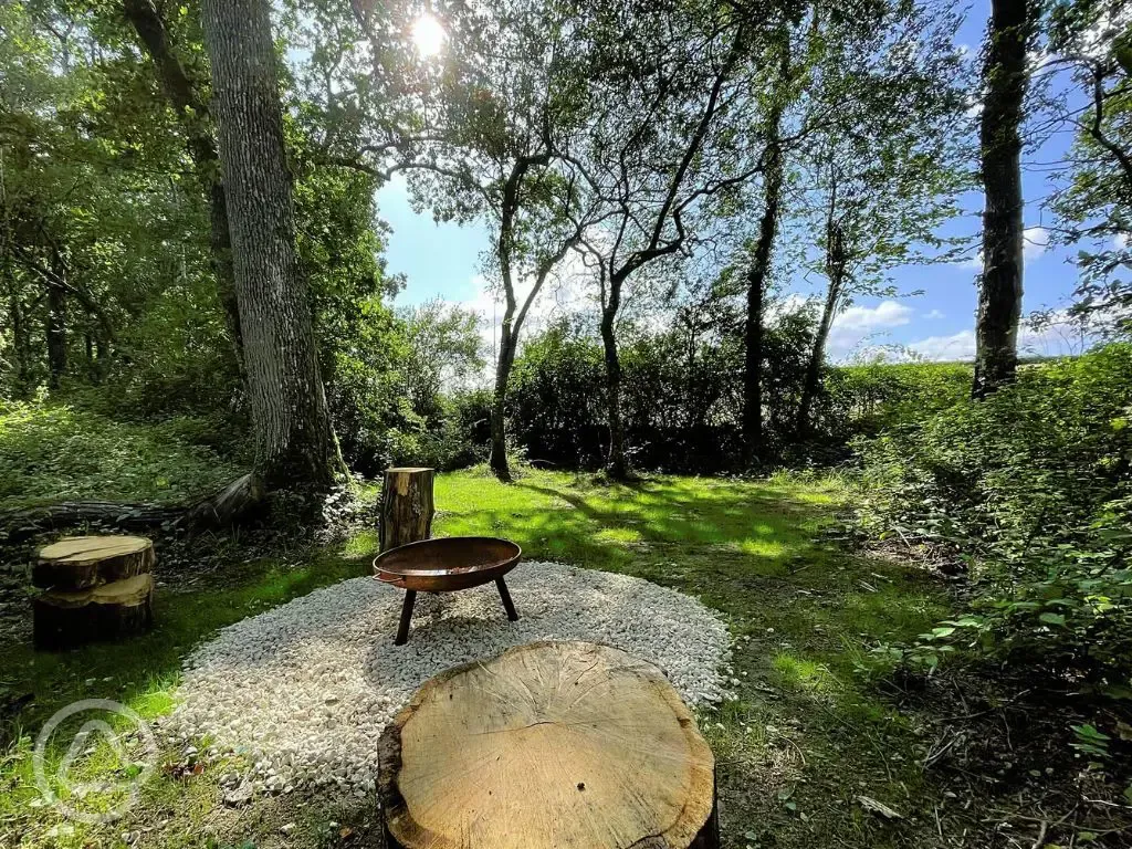 Non electric forest floor tent pitches with private fire pits