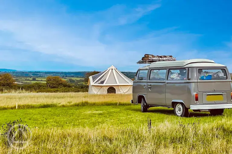 Non electric grass campervan pitches