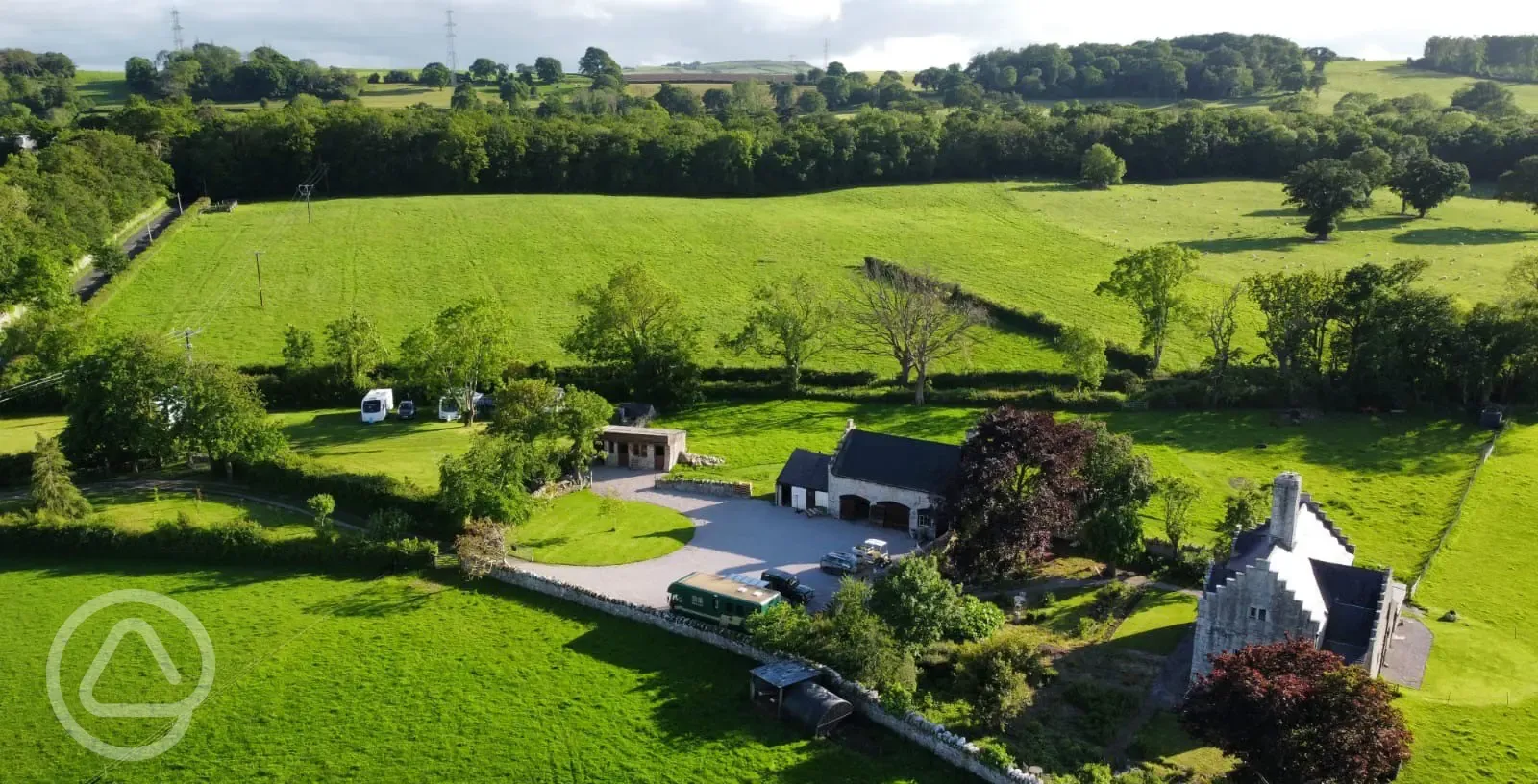 Aerial view of site