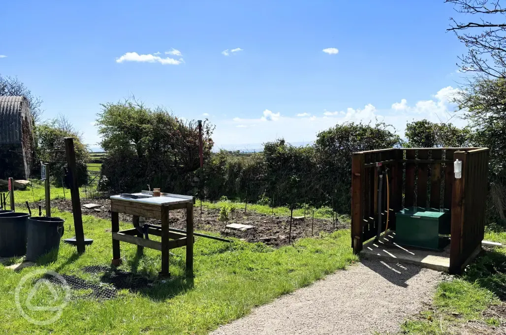 Washing up area 