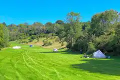 Non electric grass tent pitches