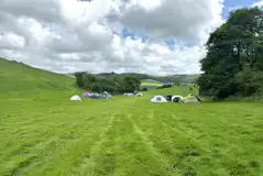 Non electric grass tent pitches