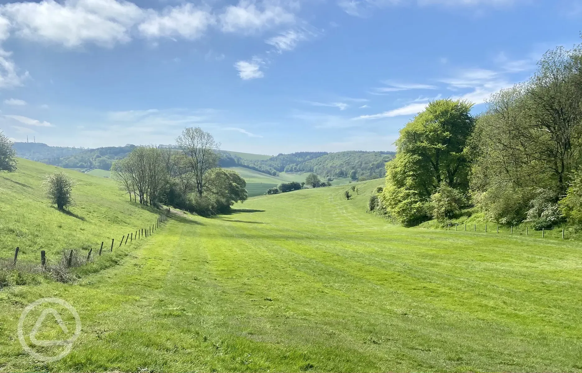 Non electric grass tent pitches