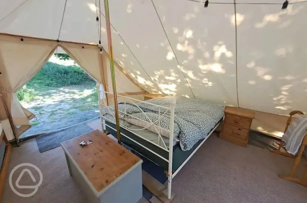 Bell tent interior