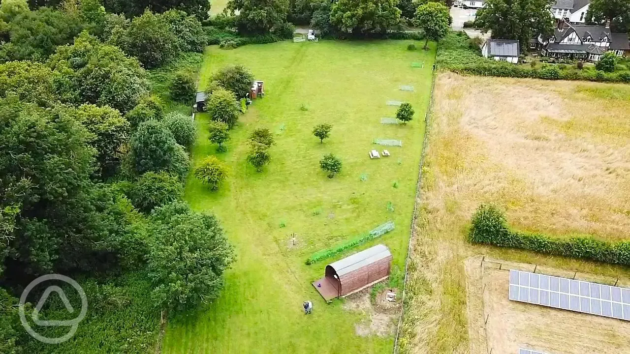 Aerial of the site