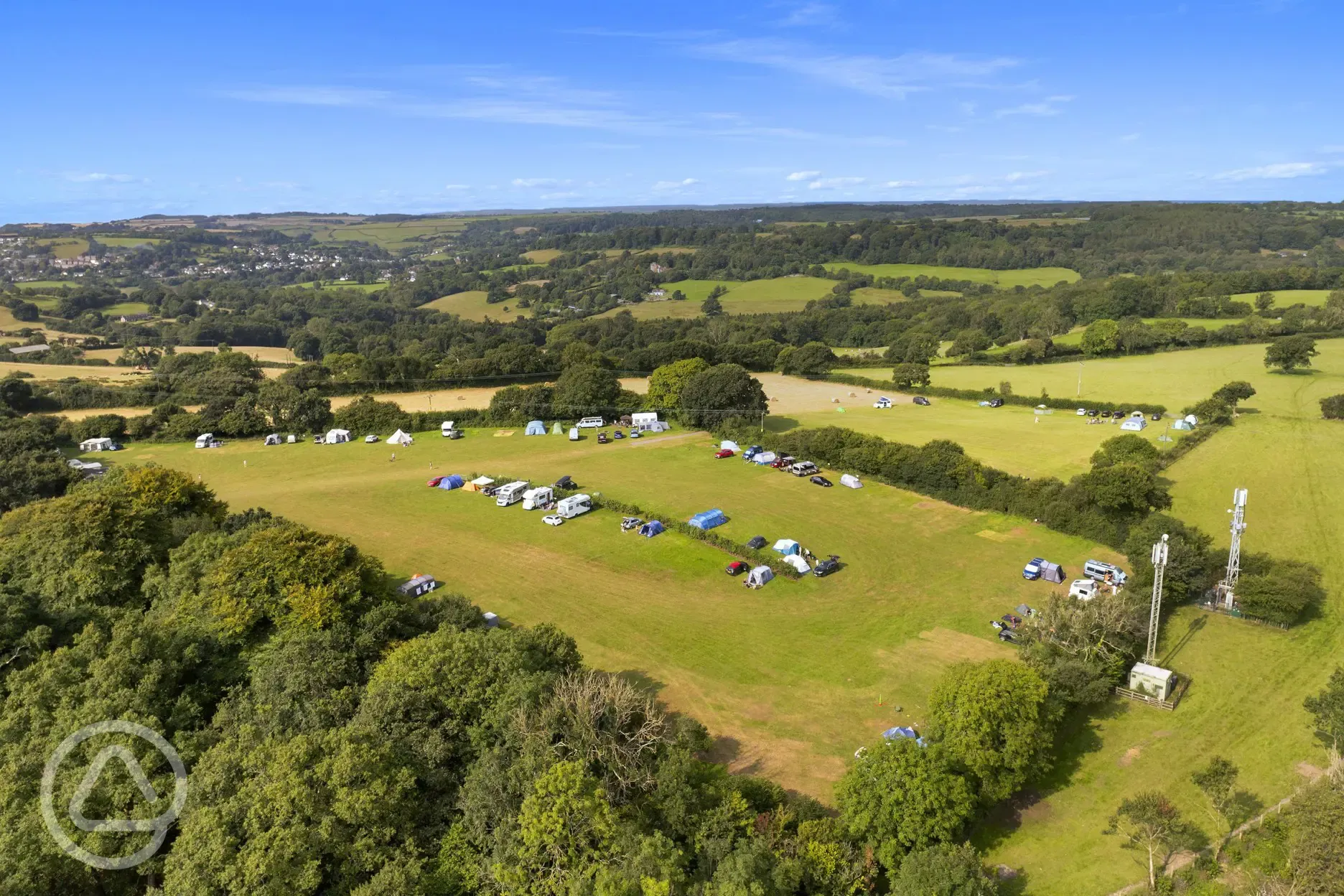 Aerial of the campsite