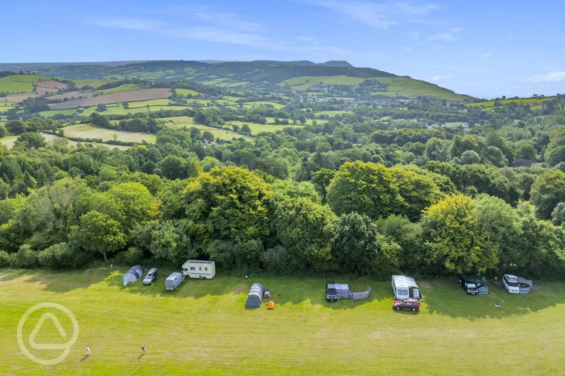 Aerial of the campsite