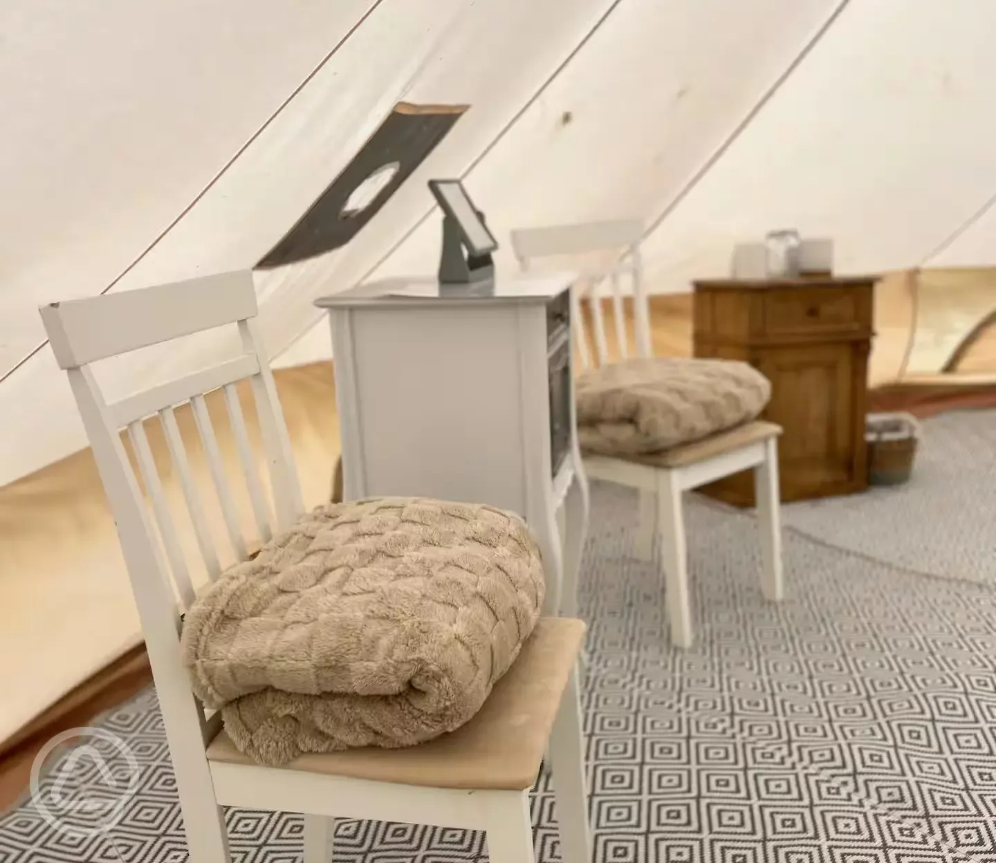 Bell tent interior