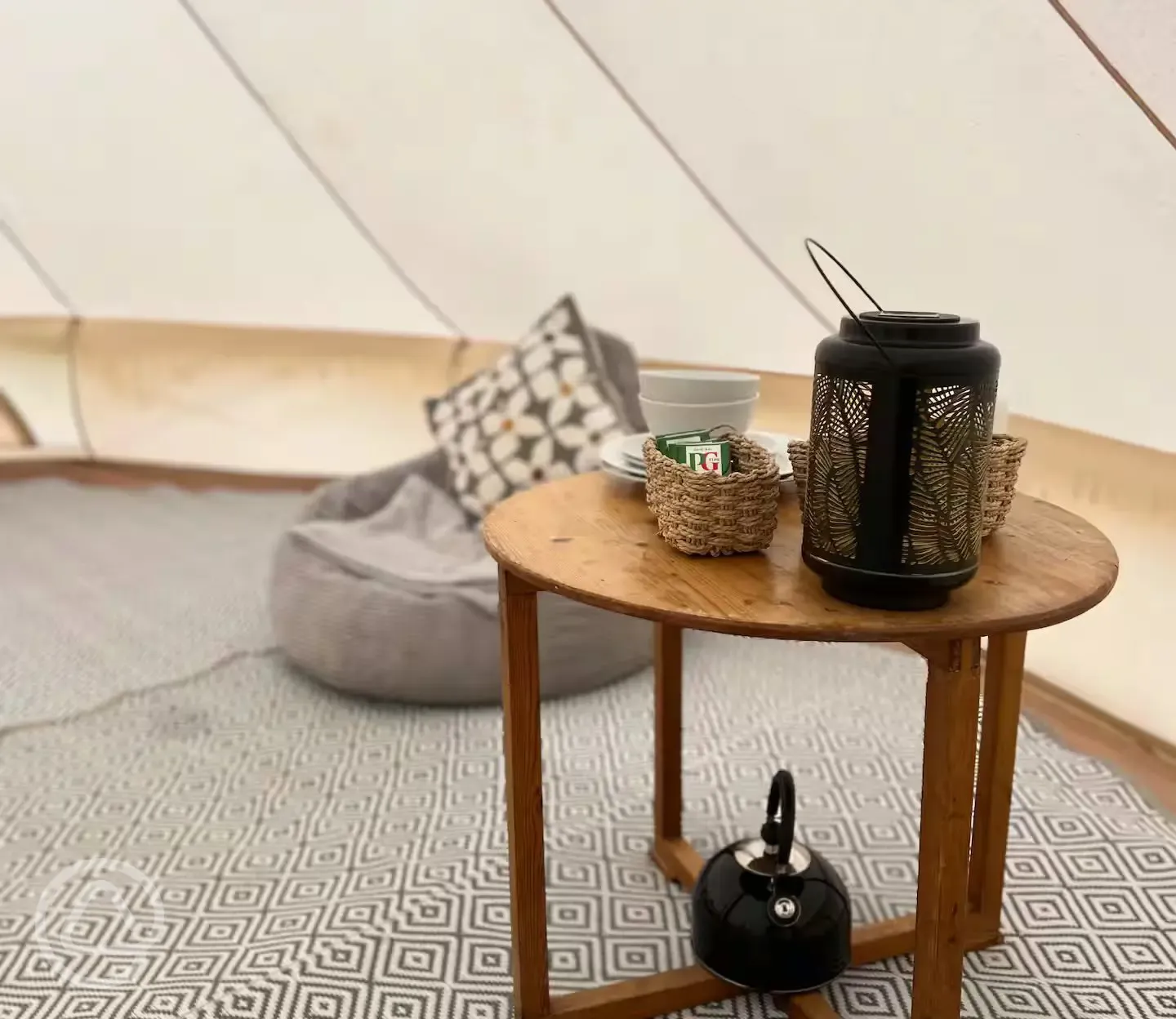 Bell tent interior