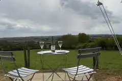 Bell tent outdoor seating area Bell tent outdoor seating area