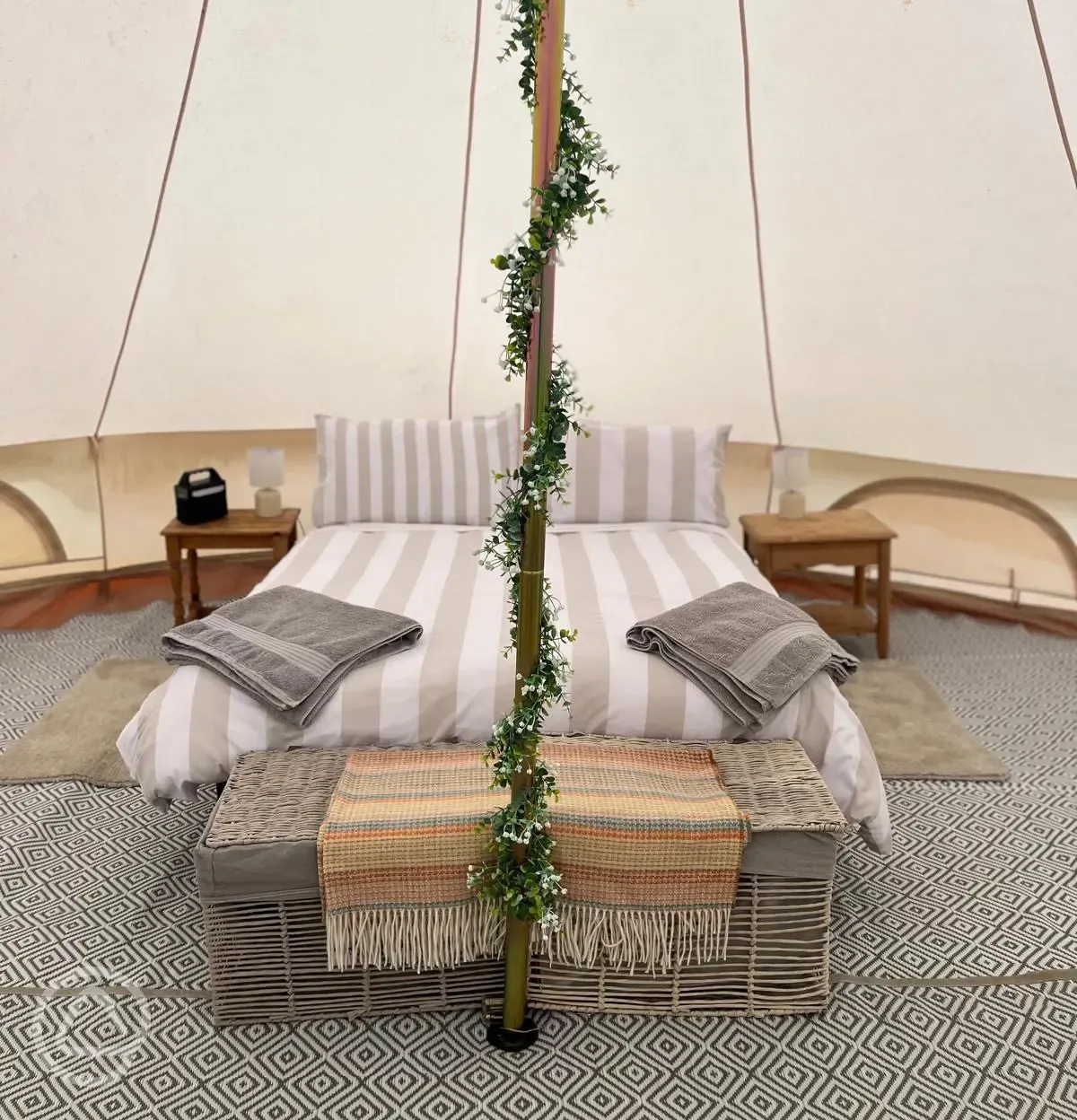 Bell tent interior