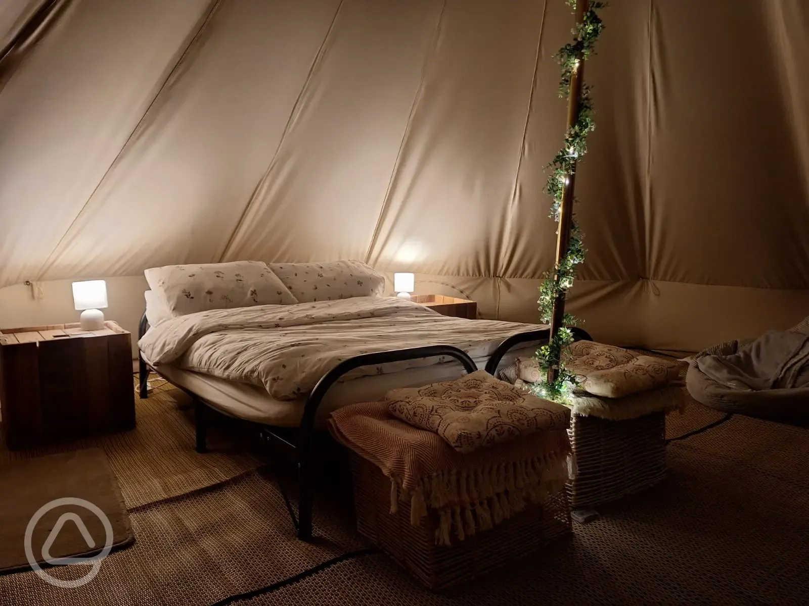 Bell tent interior