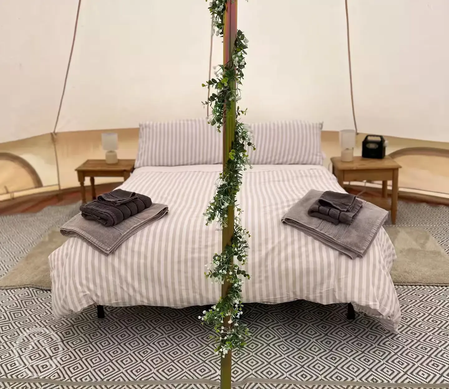 Bell tent interior