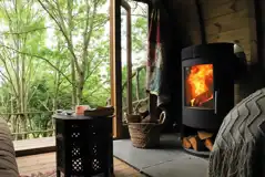 Glamping pod wood burner Glamping pod wood burner
