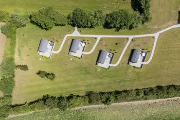 Birdseye view of the ensuite glamping pods