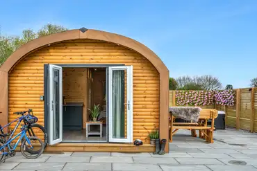 Glamping pod exterior at Dwell On The Moor