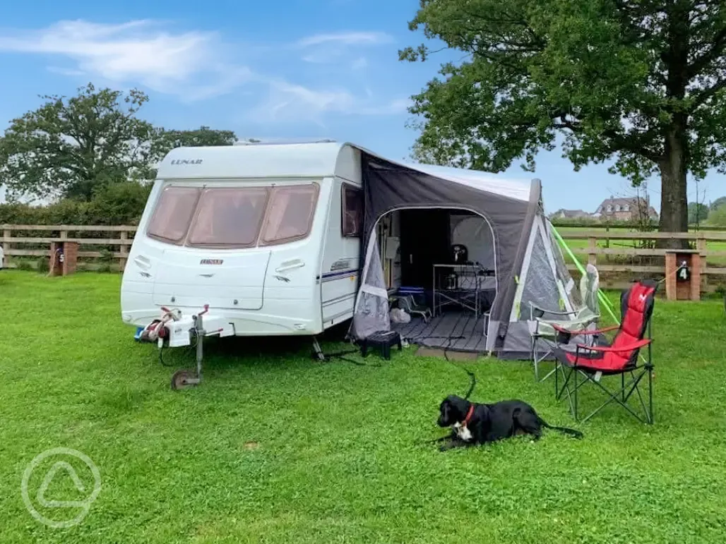 Electric hardstanding touring pitches