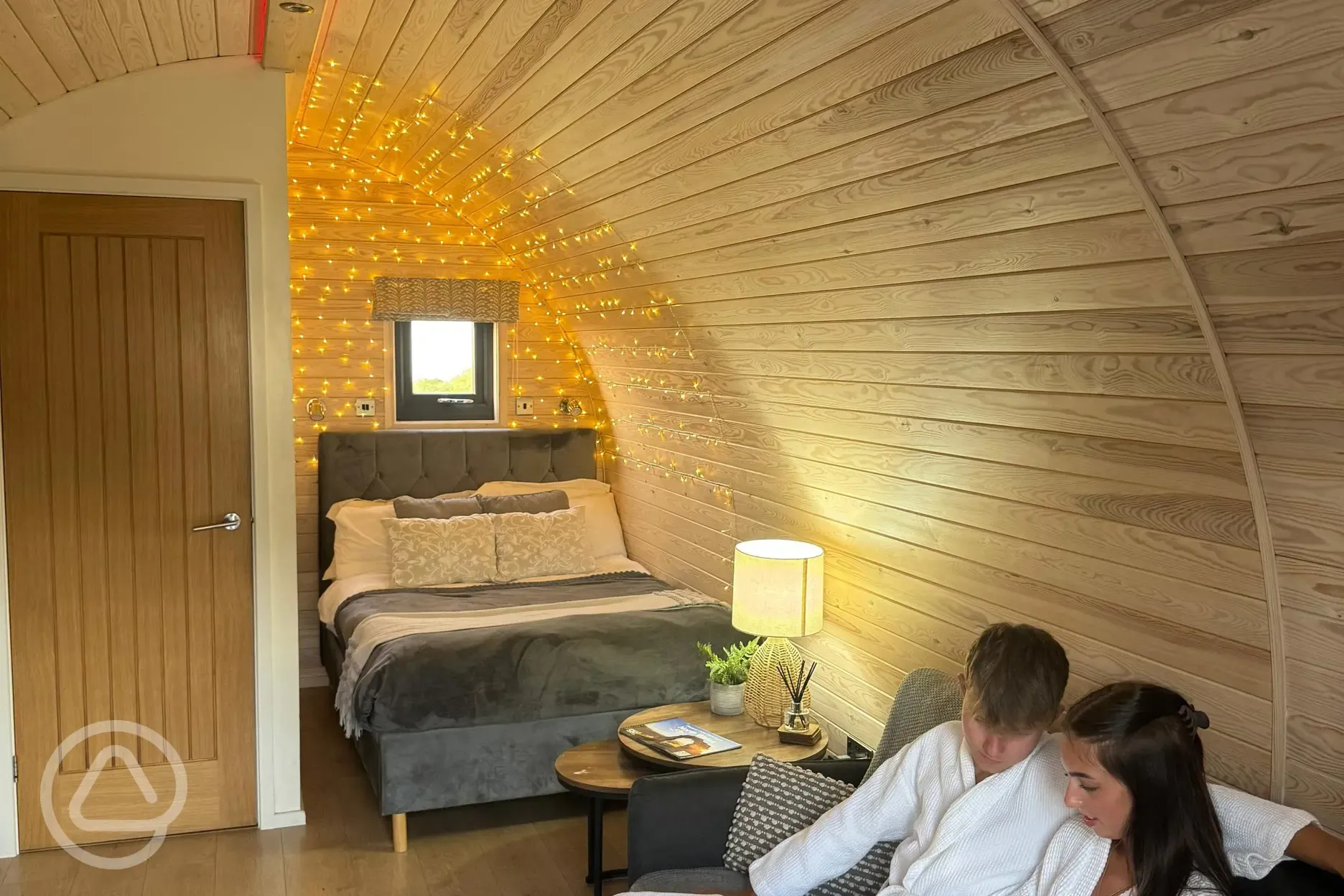 Glamping pod interior