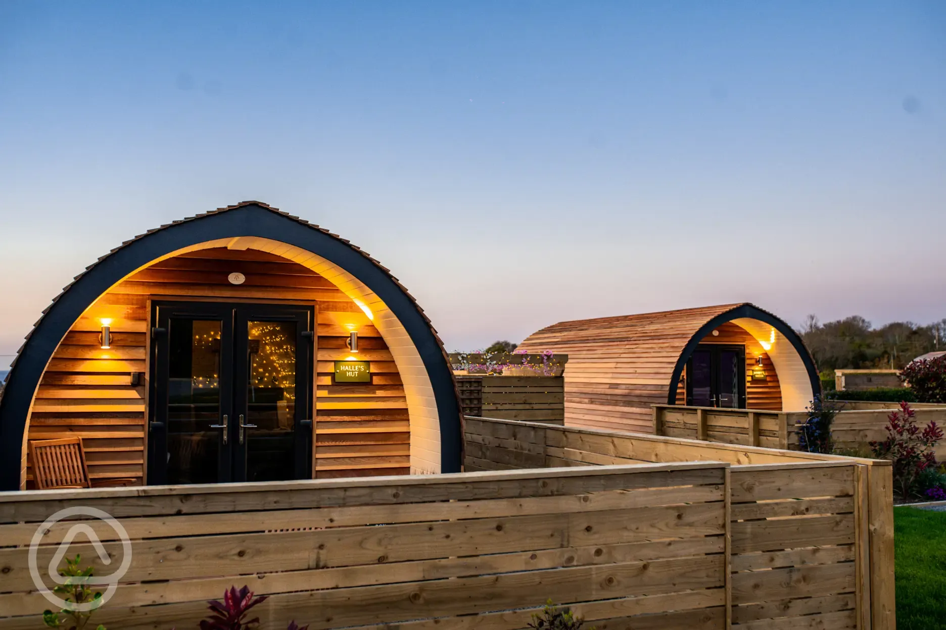 Ensuite glamping pods with hot tubs