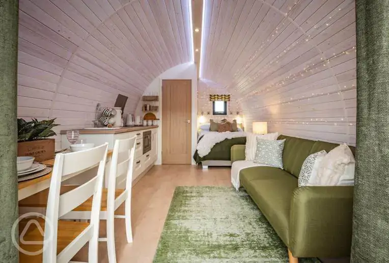 Glamping pod Interior