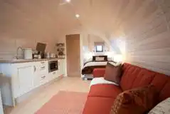 Glamping pod interior