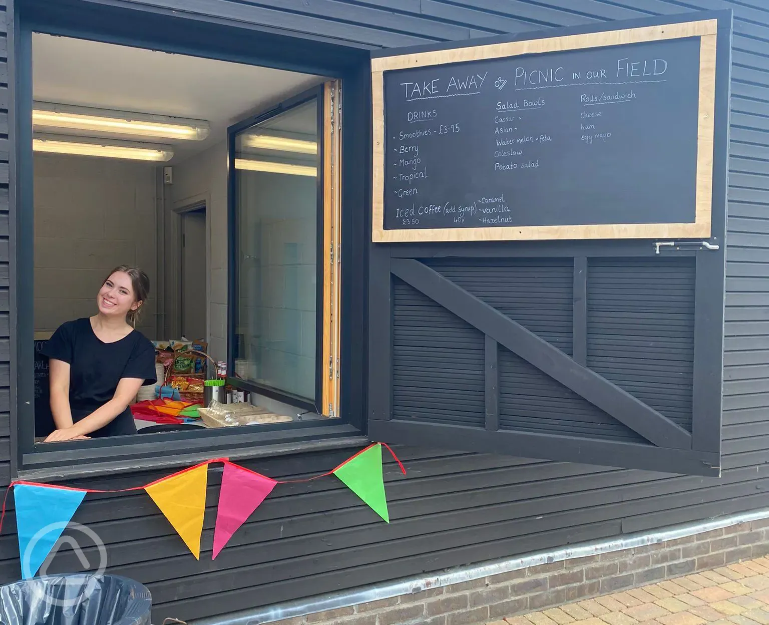 Takeaway food kiosk onsite