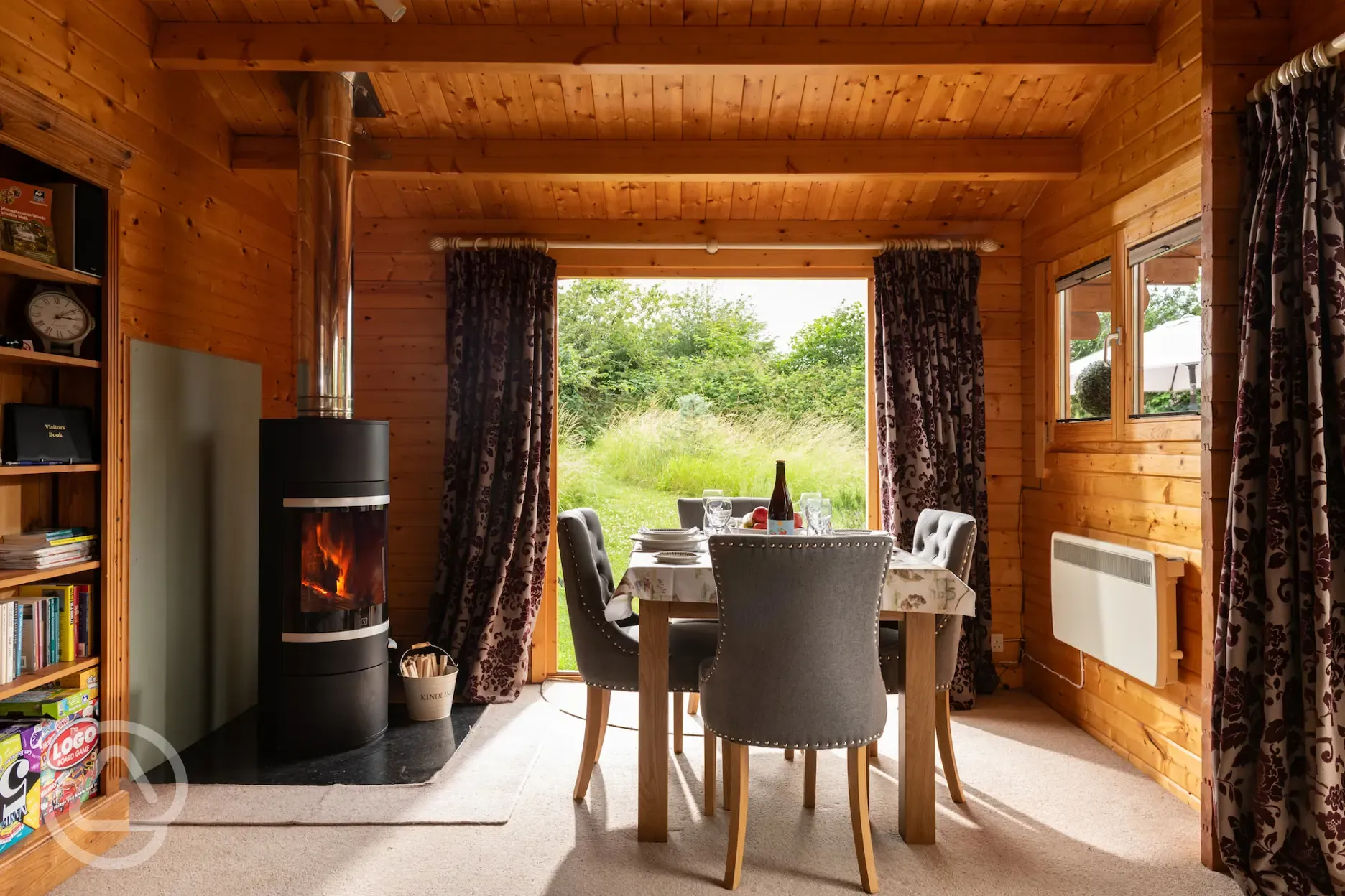 The cabin interior 