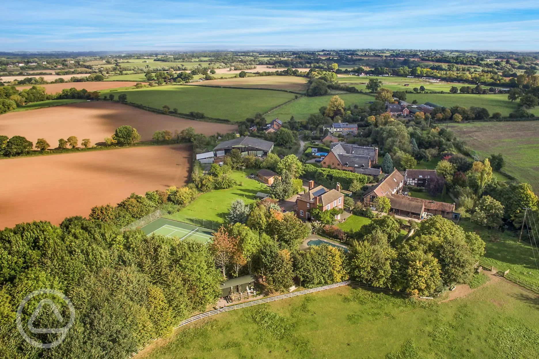 Aerial of the site