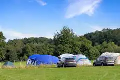 Non electric grass tent pitches