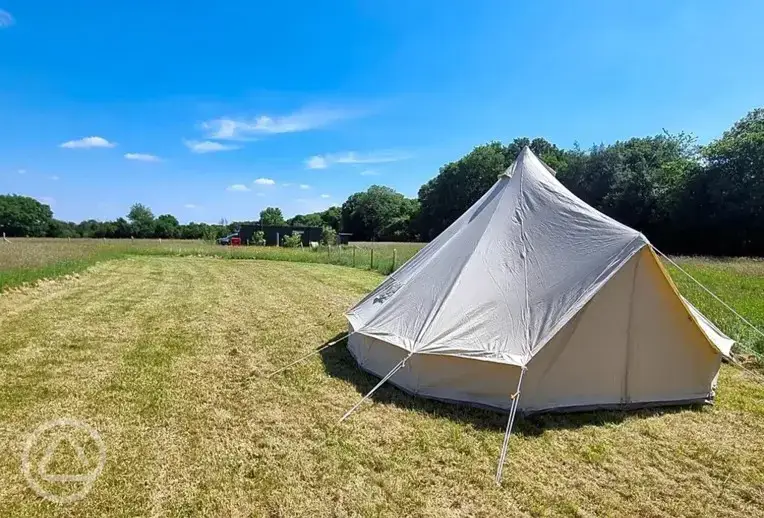 Unfurnished bell tent