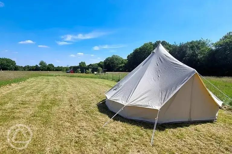 Unfurnished bell tent