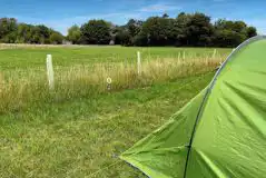 Non electric grass tent pitches