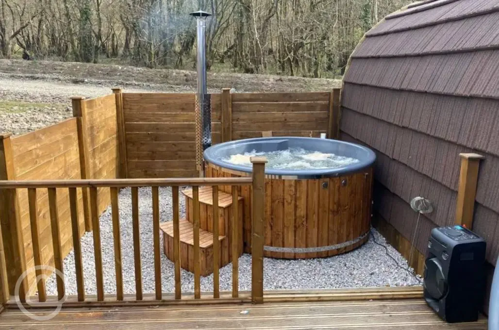 Pods with hot tubs