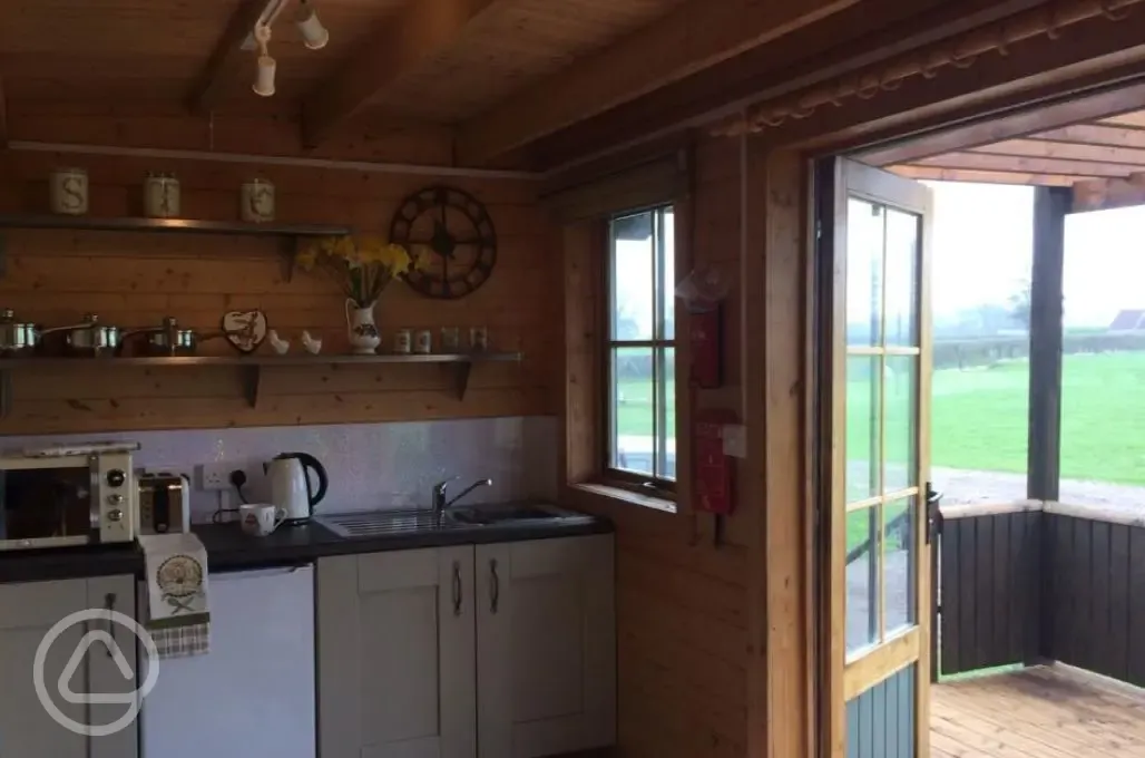 Kitchen of cabin