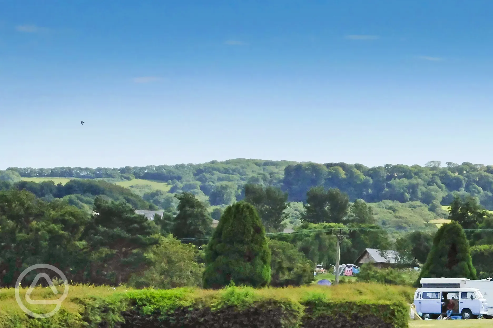 Countryside views towards Shanklin downs